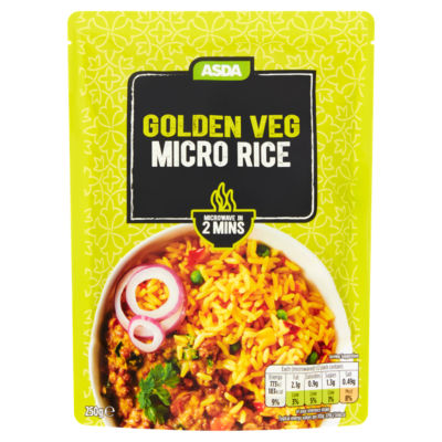 ASDA Golden Veg Micro Rice