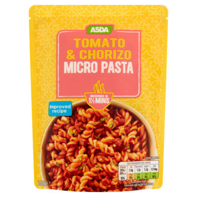 ASDA Tomato & Chorizo Micro Pasta