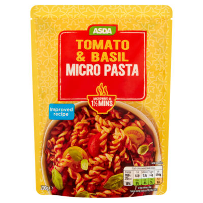 ASDA Tomato & Basil Micro Pasta