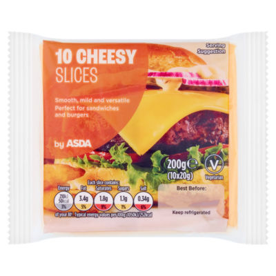 ASDA Cheesy Slices 10 x 20g (200g)