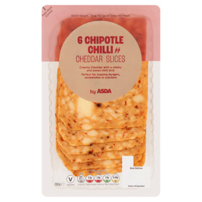 ASDA 6 Chipotle Chilli Cheddar Cheese Slices