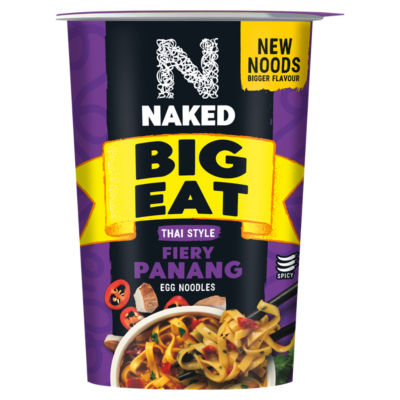 Naked Big Eat Noodle Thai Style Fiery Chicken Panang