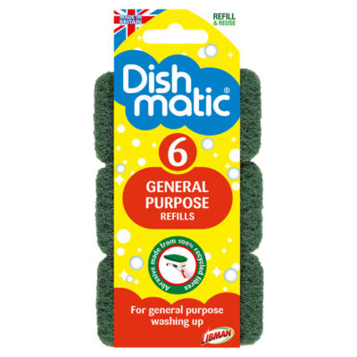 Dishmatic Fill & Clean Heavy Duty Refill Pads