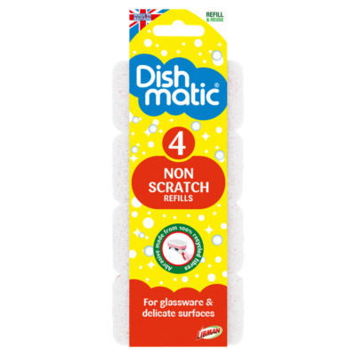 Dishmatic Non Scratch Scourer Refill 4 Pack