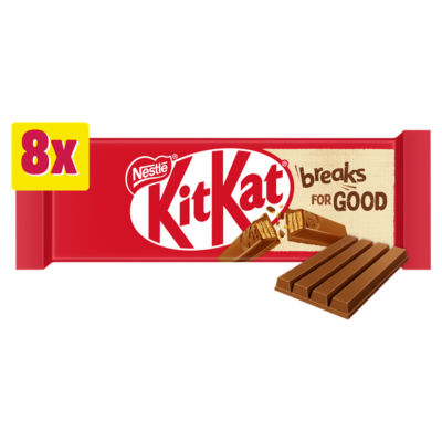 Kit Kat 4 Finger Milk Chocolate Bar Multipack 41.5g 8 Pack