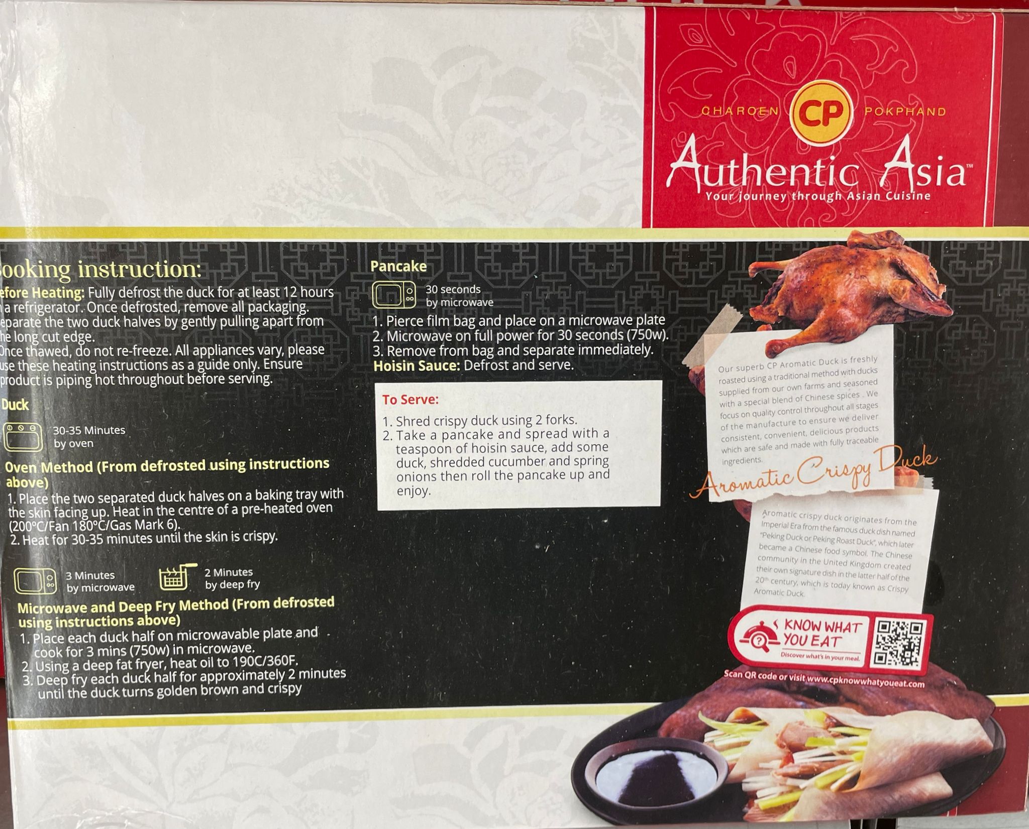 Authentic Asia Aromatic Crispy Duck 1.06 kg  FROZEN