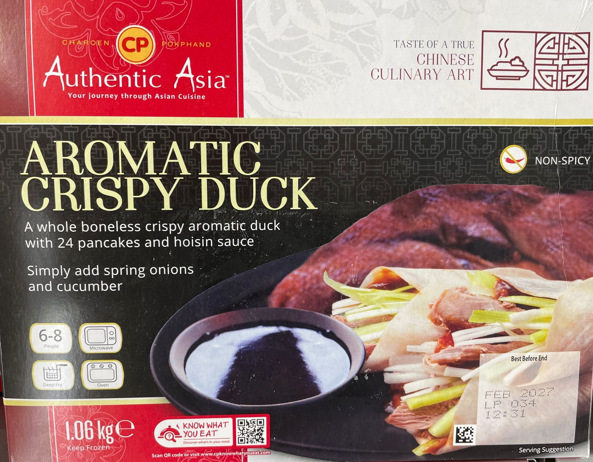 Authentic Asia Aromatic Crispy Duck 1.06 kg  FROZEN