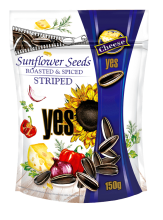 Y.E.S. - Roasted Striped Sunflower Seeds with Cheese Flavour Spices 150g