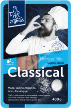 Zigmas - Classic Slightly Salted Herring Fillet in Oil 400g