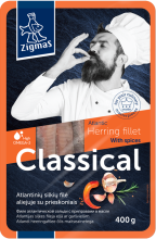 Zigmas - Classic Herring Fillet in Oil with Spices 400g