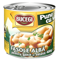 Scandia Bucegi - Beans White for Salads 400g / Fasole alba de gatit si salata EO