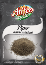 Atifco - Grinde Black Pepper / Piper Negru Macinat 17g