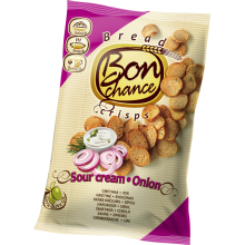 Bon Chance - Bread Crisps with Sour Cream and Onion 120g