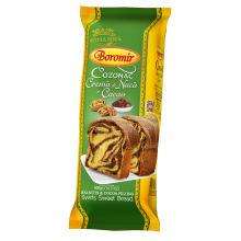 Boromir - Sponge-Cake with Walnuts Cream and Cacao / Cozonac Crema de Nuca si Cacao 400g