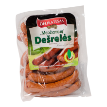 Delikatesas - Medziotoju Hot Smoked Sausages kg (~500g)