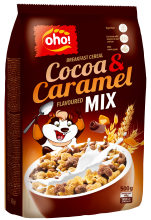 OHO - Cocoa Crunch and Caramel Breakfast Cereals Mix 500g