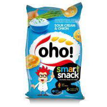 OHO - Sour Cream and Onion Flavour Snacks 60g