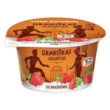 Pieno Zvaigzdes - Greek Yogurt with Strawberries 150g