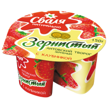Svalia - Cottage Cheese with Strawberries 7% Fat 150g
