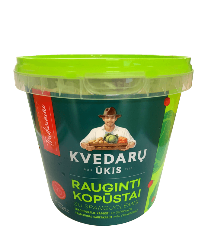 Kvedaru Ukis - Sauerkraut with Cranberries 800g