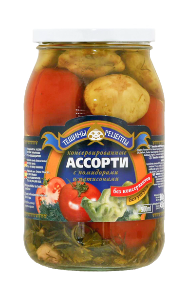 Teshchiny Recepty - Assorti Tomatoes and Pattypans 900ml
