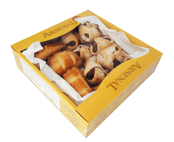 Arsenal - Crunchy Biscuits with Filling/Envelopes 500g Mix No 1