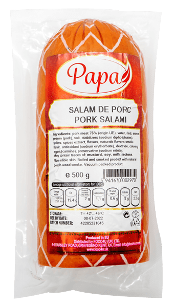 Papa - Pork Salami 500g / Salam de Porc