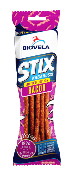 Biovela - Stix Kabanossi Bacon 100g