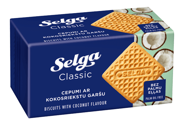 Selga - Coconut Flavour Biscuits 180g