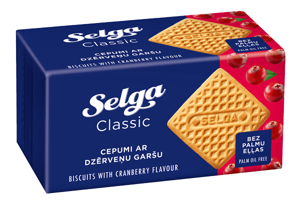 Selga - Cranberry Flavour Biscuits 180g