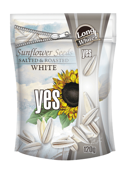 Y.E.S. - White Roasted & Salted Sunflower Seeds 120g