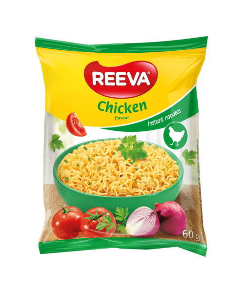 Reeva - Instant Noodles with Chicken Flavour in Pack 60g