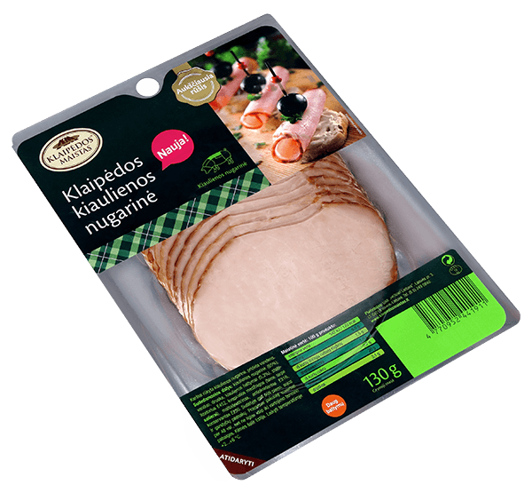 Klaipedos Maistas - Hot Smoked Klaipedos Pork Loin Sliced 100g