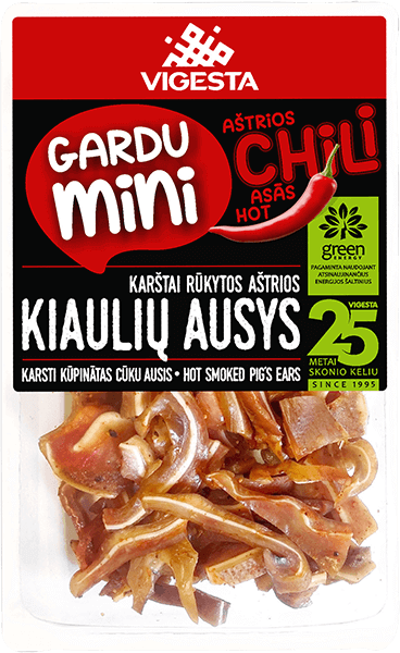 Vigesta - Hot Smoked Pork Ears Chilli 170g