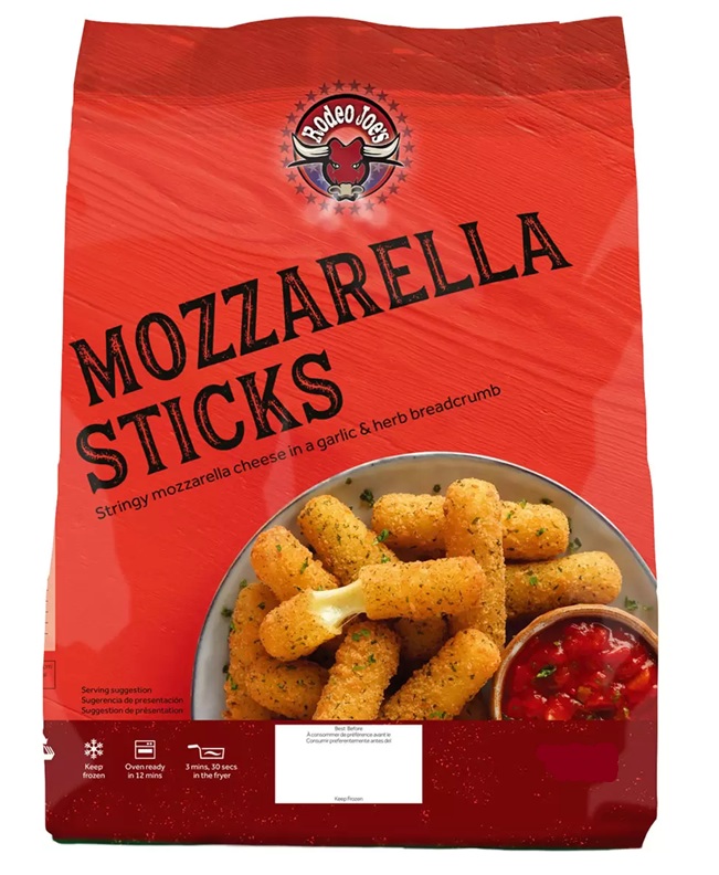 Mozzarella Sticks 1.6kg  FROZEN