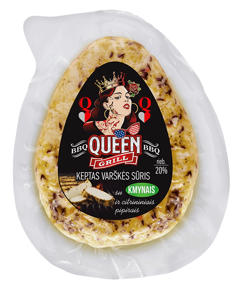 Luksiu Pienine - BBQ Queen Fried Curd Cheese with Caraway Lemon Pepper 230g