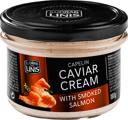 Sudrablinis - Capelin Caviar Cream with Smoked Salmon 160g