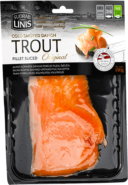 Sudrablinis - Lightly Salted Trout Sliced 150g