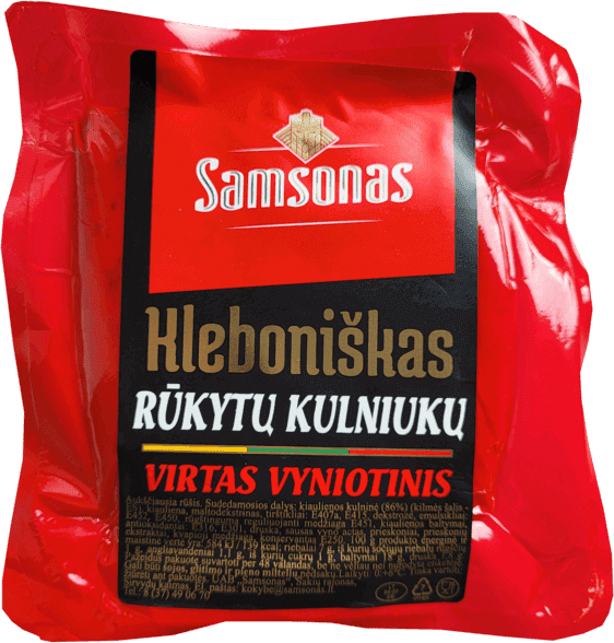 Samsonas - Kleboniskas Smoked Pork Heels Roll ~400g kg