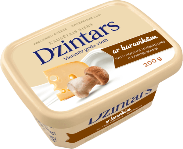 Dzintars - Processed Cheese with Mushrooms 200g
