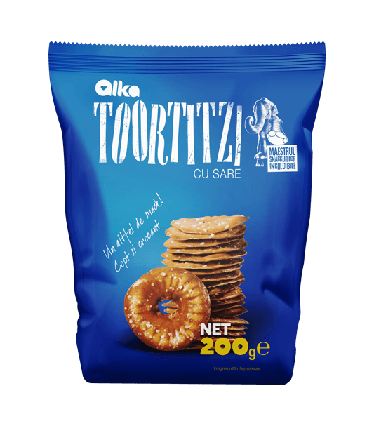 Alka - Toortitzi Squeezed Pretzel Chips with Salt 200g