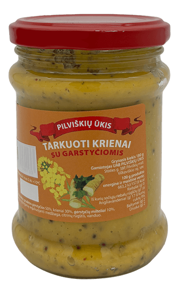 Pilviskiu Ukis - Horseradish with Mustard 250g