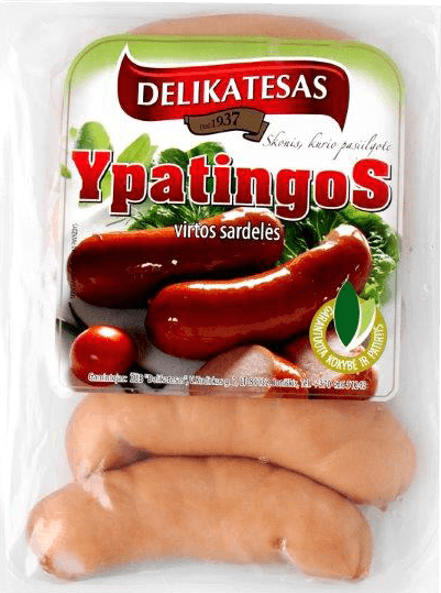Delikatesas - Cooked Sausages Ypatingos Sardeles 600g