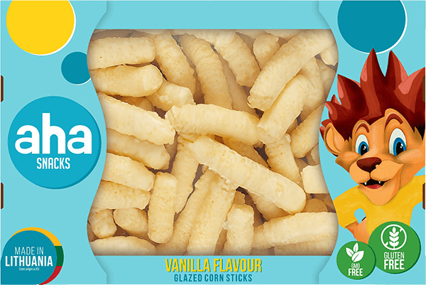 Aha - Vanilla Flavour Glazed Corn Sticks 250g