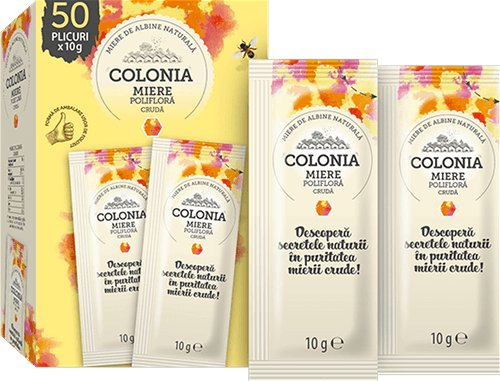 Colonia - Organic Polifloral Honey Sachets 10gx50pcs
