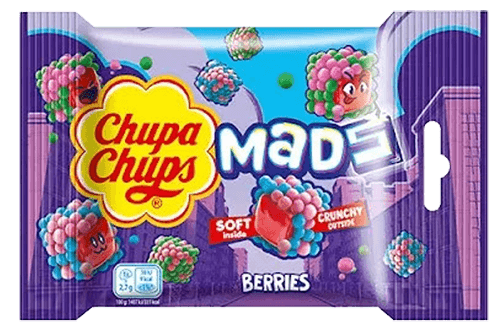 Chupa Chups - Mads Berries Jelly Beans with Crunchy Sprinkles 45g