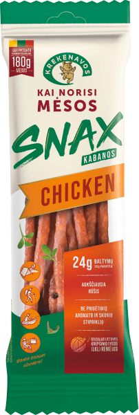Krekenavos - Kabanos Snax Chicken 100g