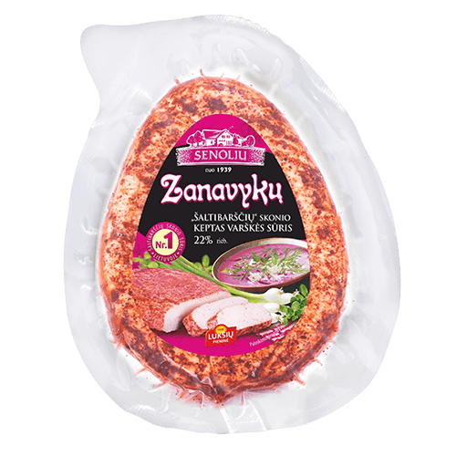 Luksiu Pienine - Zanavyku Fried Curd Cheese with Cold Beet Soup Flavor 230g