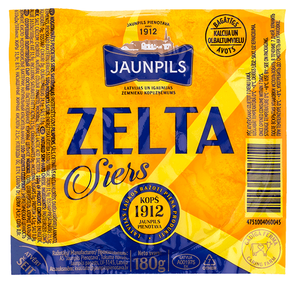 Jaunpils - Cheese Jaunpils Zelta 180g