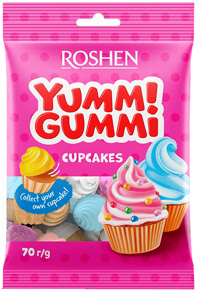 Roshen - Yummi Gummi CupCakes 70g